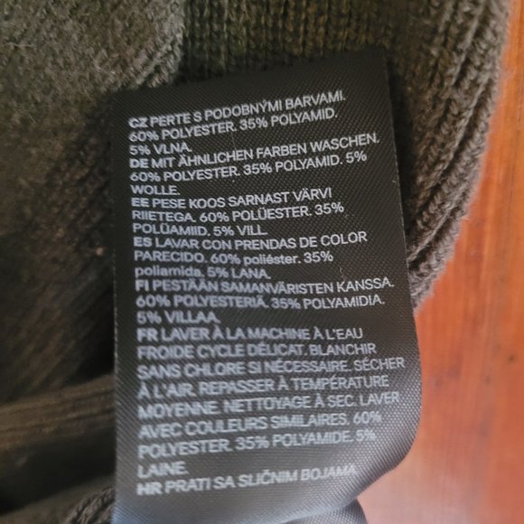 H&M Olive Green Duster Cardigan, sz XS - Picture 7 of 8